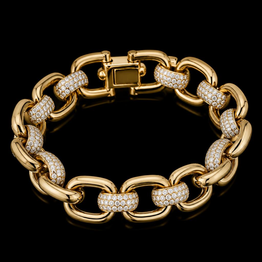 Iced Hardware Link Bracelet
